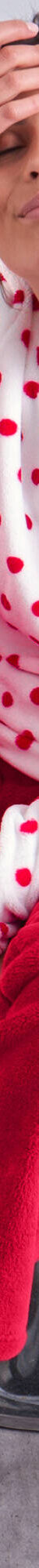 Pyjama polaire imprimé pois toucher peluche manches longues (cerise pois) Pyjama polaire imprimé pois toucher peluche manches longues (cerise pois)